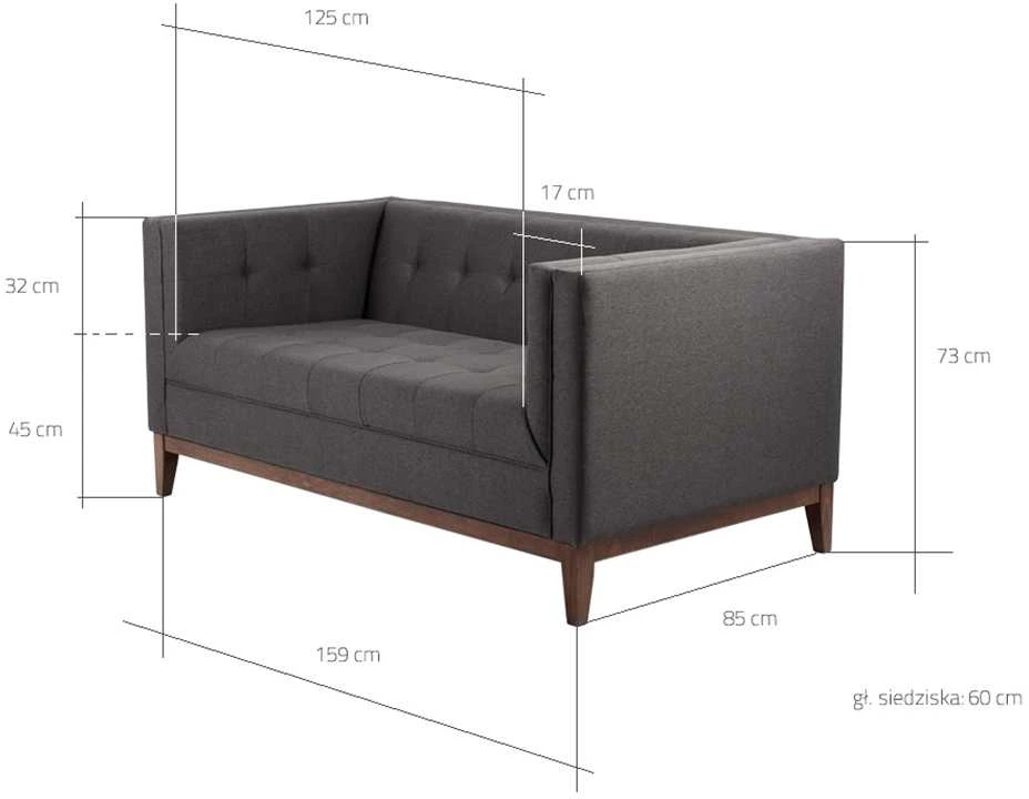 Sofa Customform Pufas, Willy, 72x72 cm, Platinos spalva