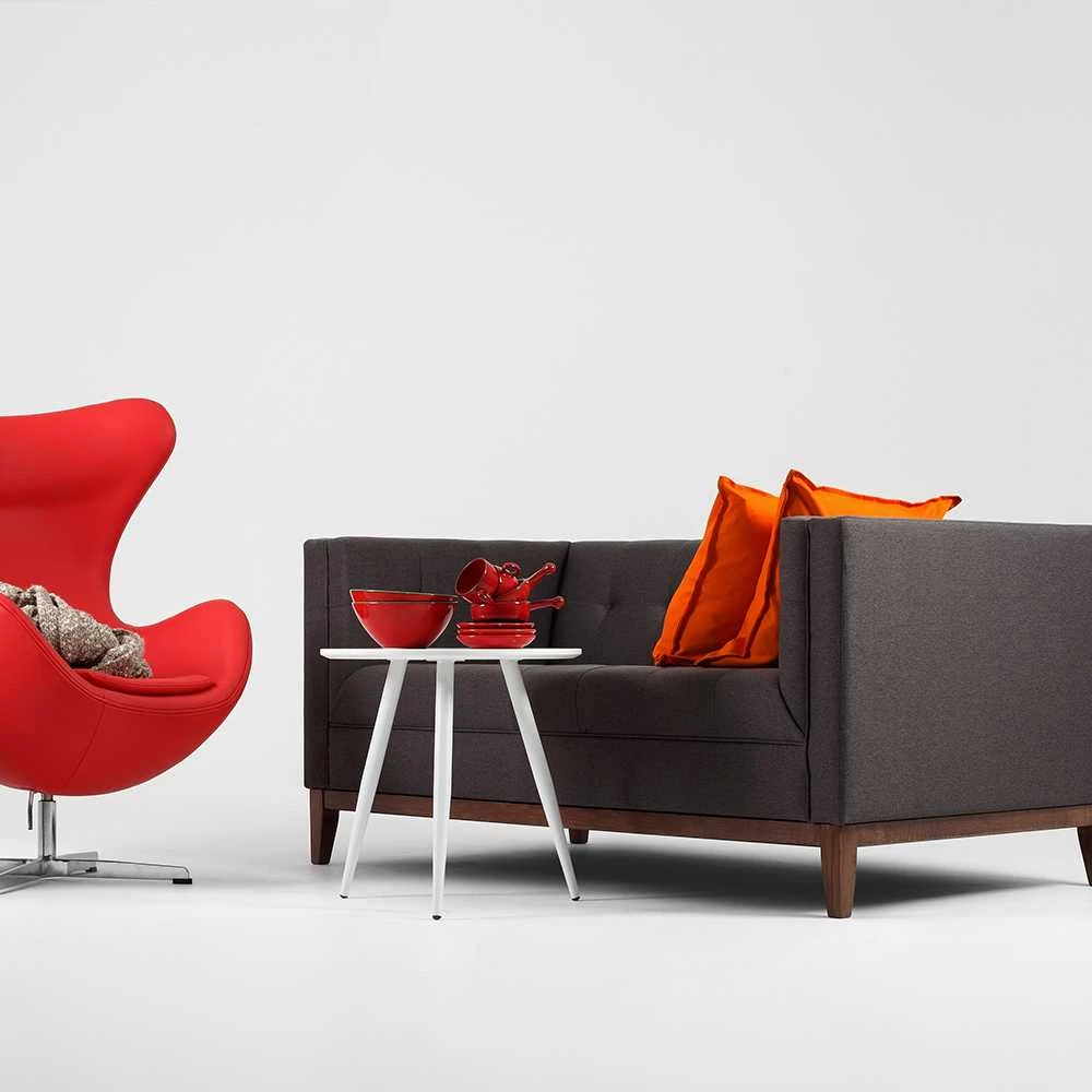 Sofa Customform Pufas, Willy, 72x72 cm, Platinos spalva