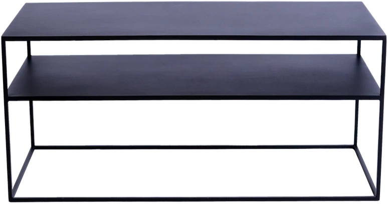 Customform RTV Staliukas, TENSIO 2 AUKŠTŲ METALAS, 100x45 cm, Juoda