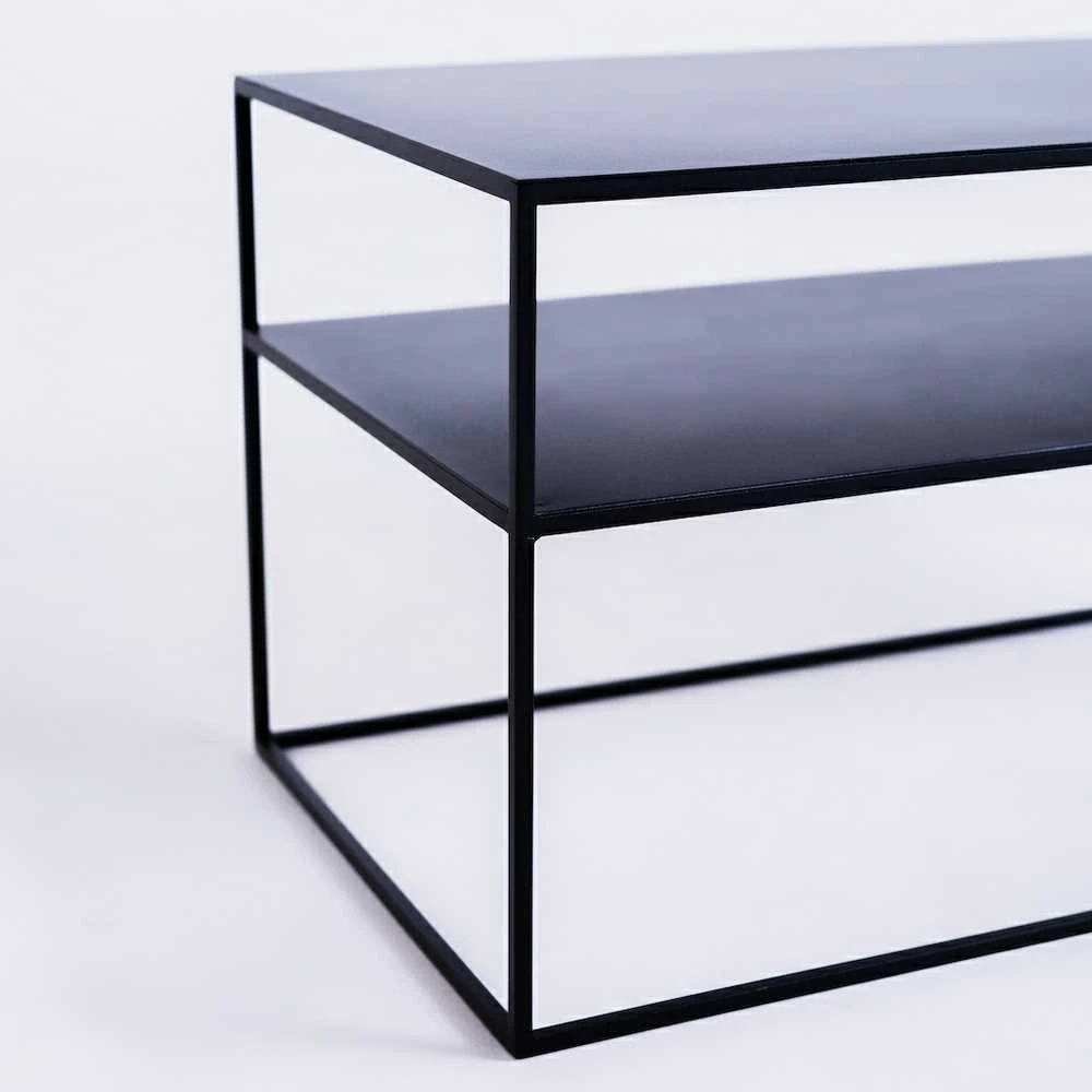 Customform RTV Staliukas, TENSIO 2 AUKŠTŲ METALAS, 100x45 cm, Juoda