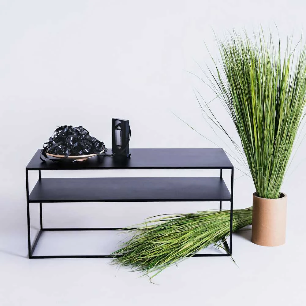 Customform RTV Staliukas, TENSIO 2 AUKŠTŲ METALAS, 100x45 cm, Juoda