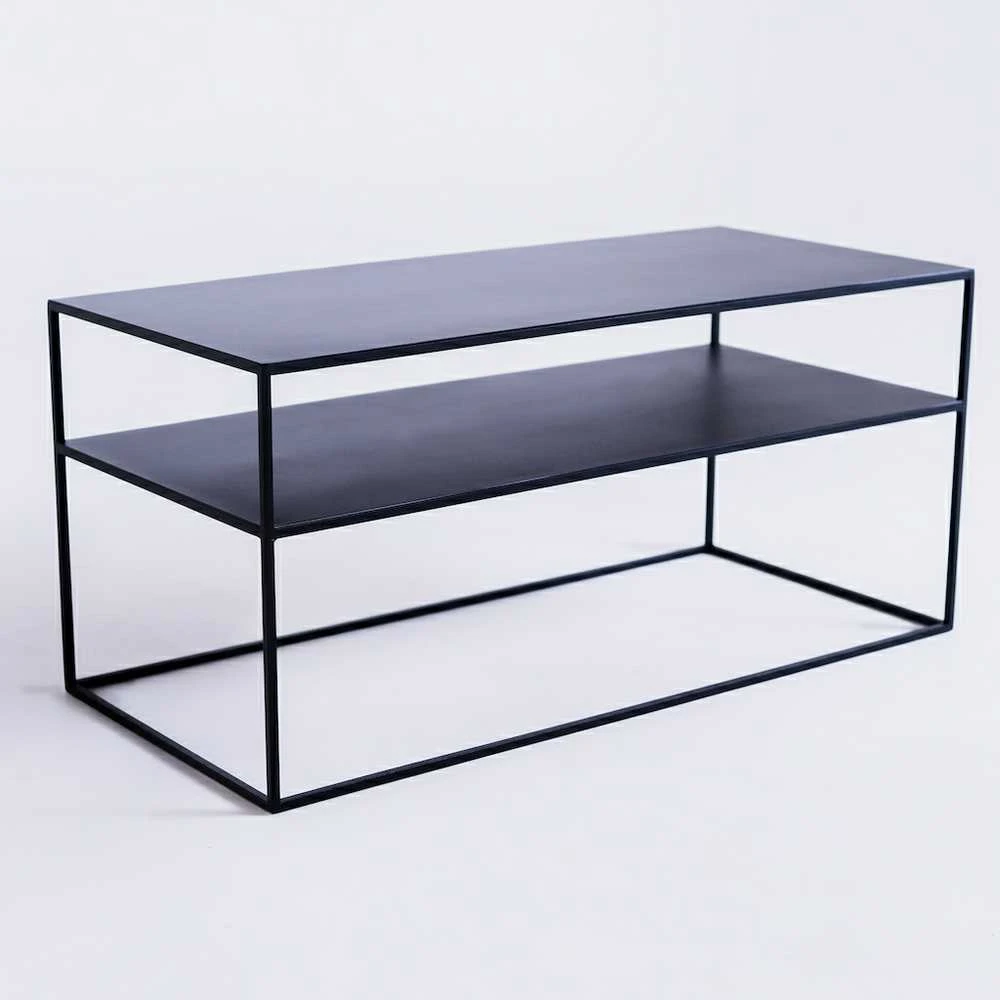 Customform RTV Staliukas, TENSIO 2 AUKŠTŲ METALAS, 100x45 cm, Juoda