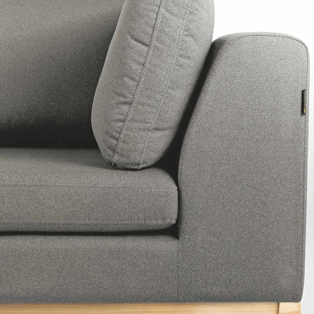 Customform Sofa, Ambient Wood, 228x98 cm, Pilka