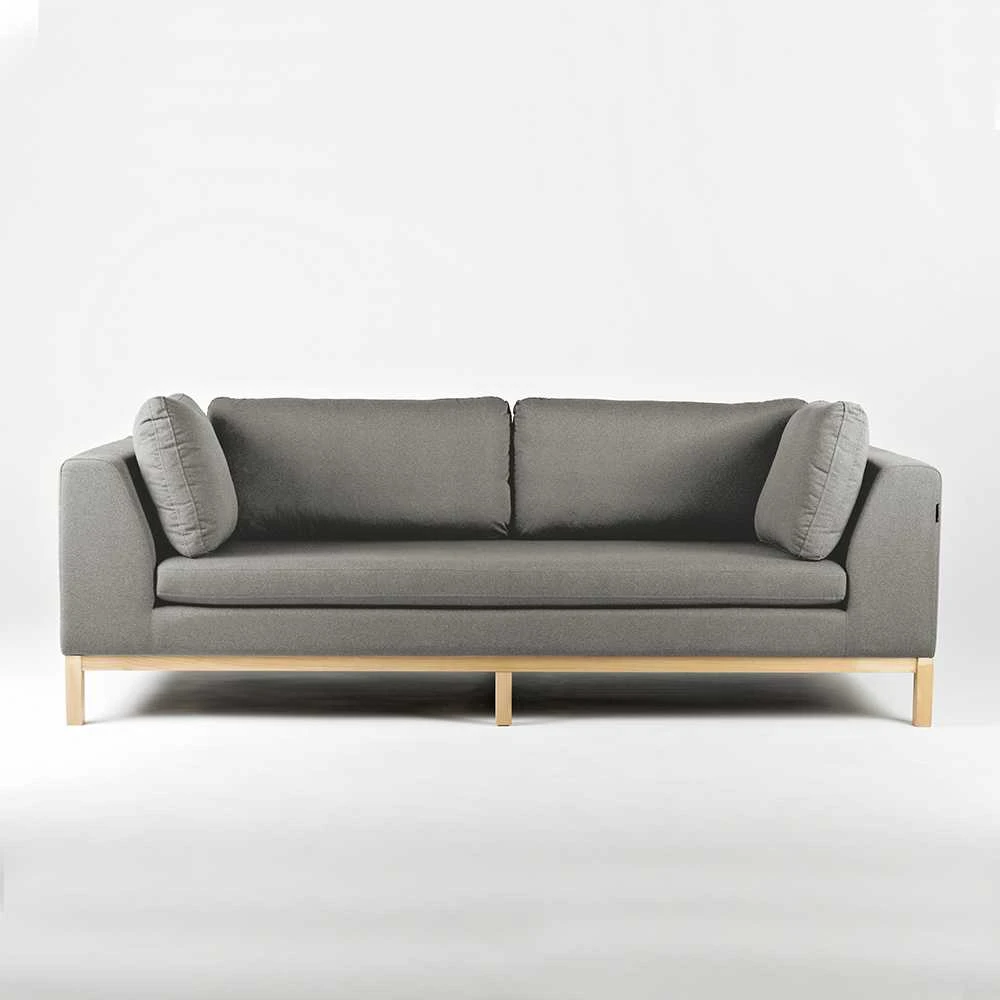 Customform Sofa, Ambient Wood, 228x98 cm, Pilka