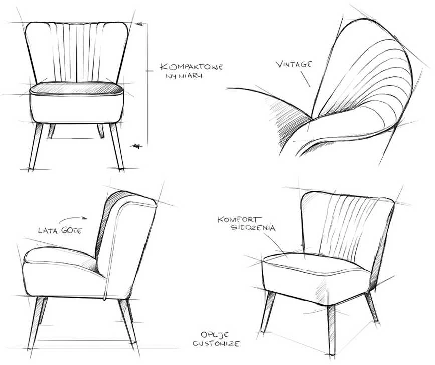 Customform Sofa, Harry, 65x123 cm, Rožinė