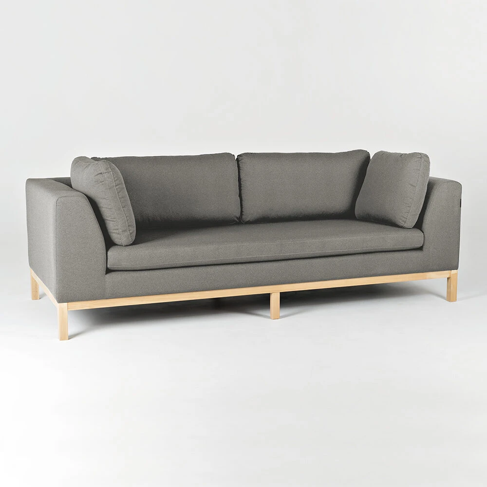 Customform Sofa-lova, Ambient Wood, 98x228 cm, Pilka