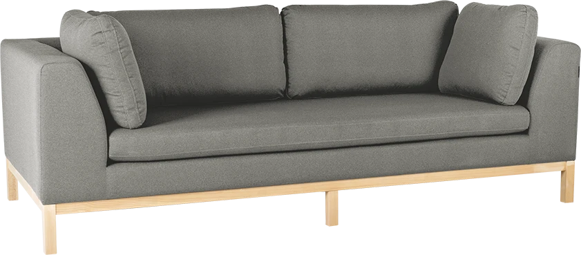 Customform Sofa-lova, Ambient Wood, 98x228 cm, Pilka