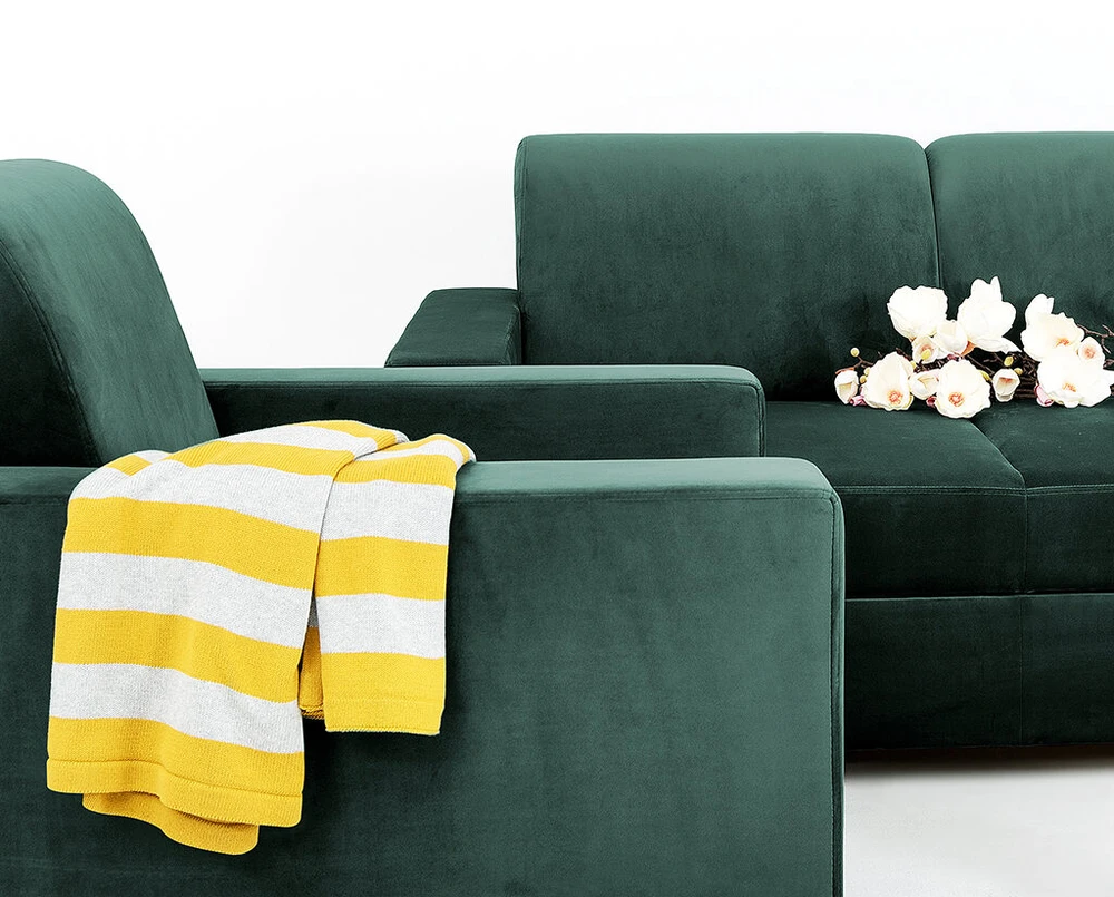 Customform Sofa-lova, STABLE 3 sėdimos vietos, 95x232x82 cm, Avokadas