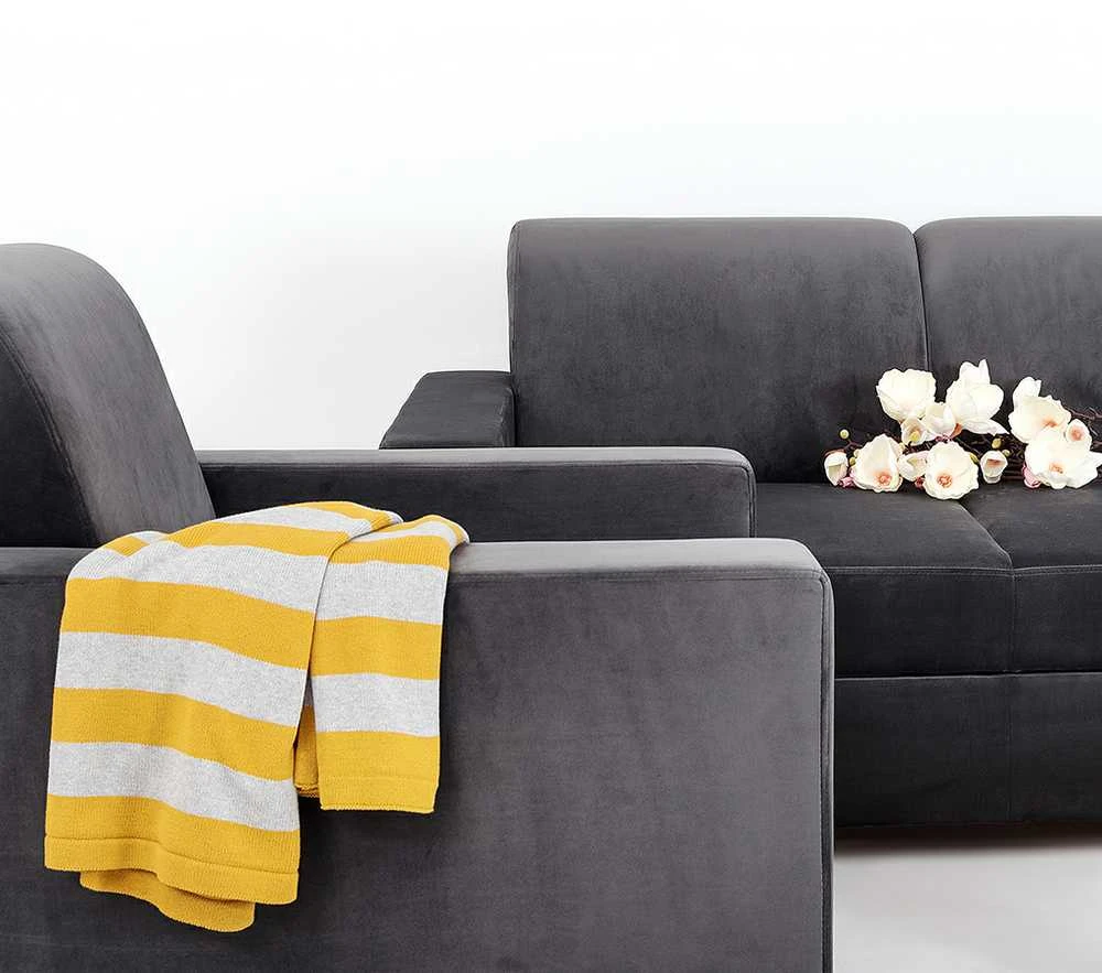 Customform Sofa-lova, STABLE 3 sėdimų vietų, 95x232 cm, Pilkojo Gluosnio spalva