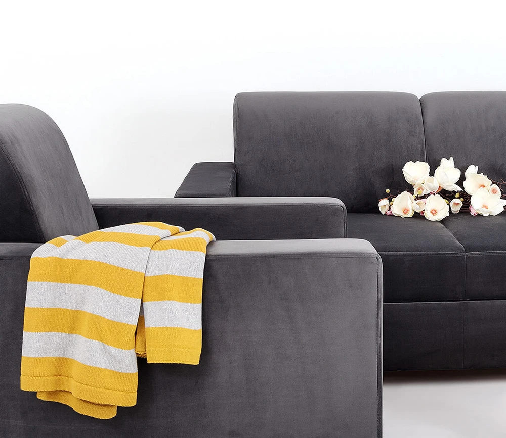 Customform Sofa-lova, STABLE 3 sėdimų vietų, 95x232 cm, Pilkojo Gluosnio spalva