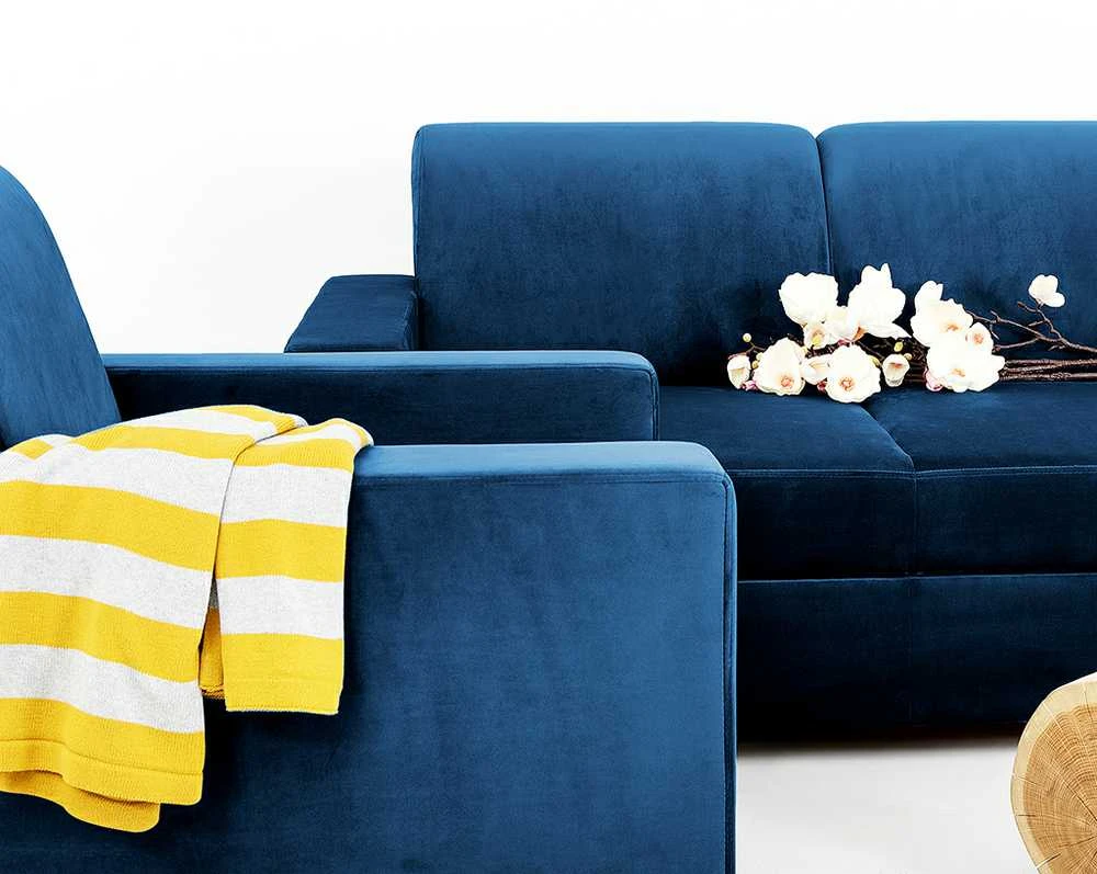 Customform Sofa-lova, STABLE 3 vietų, 95x232 cm, Mėlyna