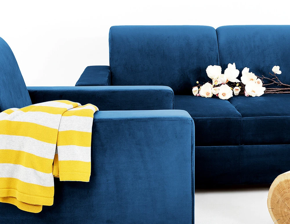 Customform Sofa-lova, STABLE 3 vietų, 95x232 cm, Mėlyna