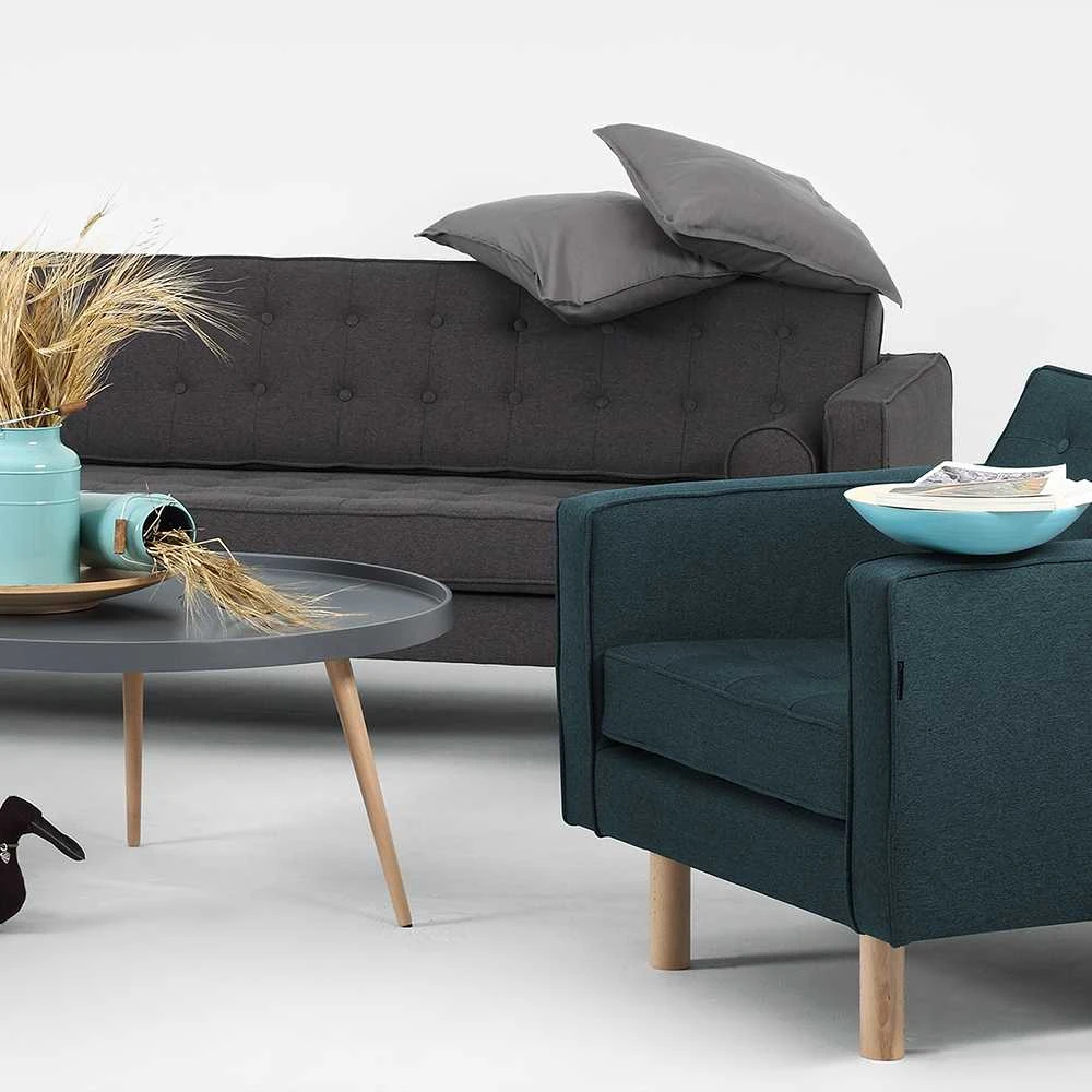 Customform Sofa-lova, TOPIC WOOD, 210x88 cm, Anglies spalva
