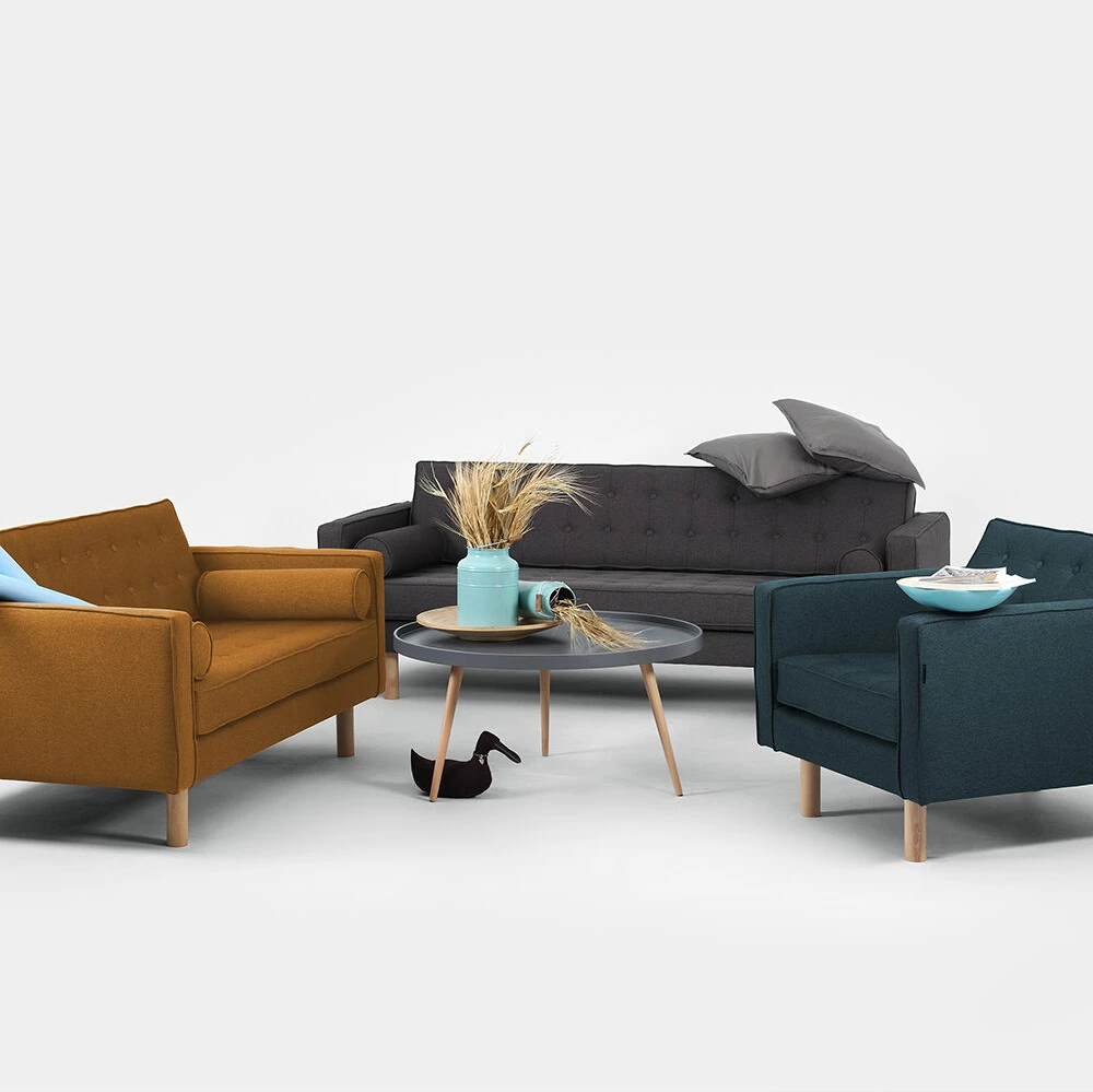 Customform Sofa-lova, TOPIC WOOD, 210x88 cm, Anglies spalva