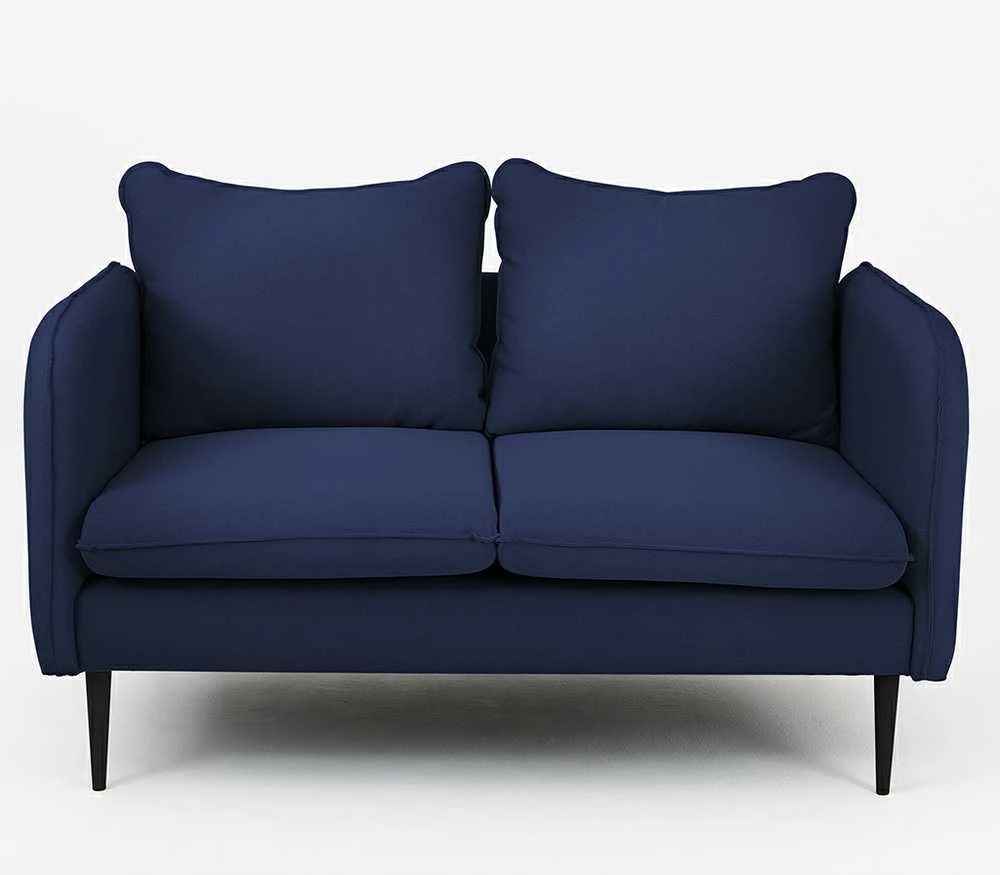Customform Sofa, POSH Juodas 2 vietų, 0.89x1.45x0.9 m, Juoda