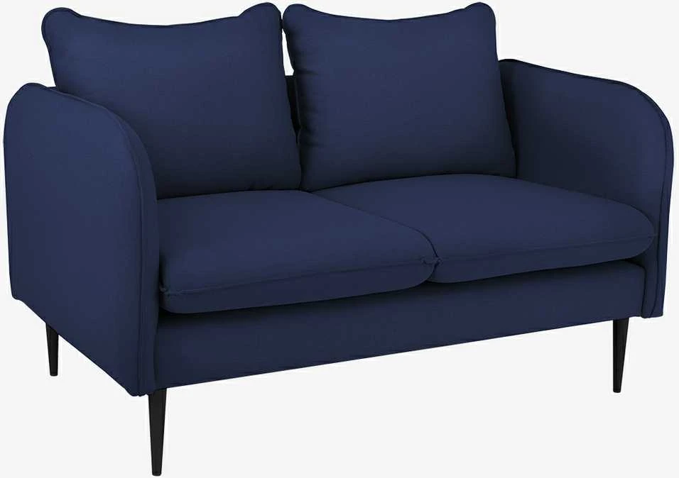 Customform Sofa, POSH Juodas 2 vietų, 0.89x1.45x0.9 m, Juoda