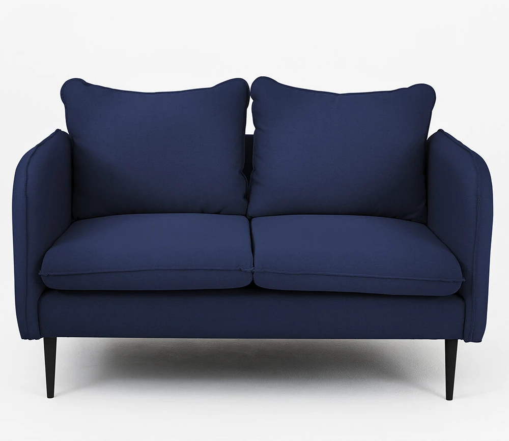 Customform Sofa, POSH Juodas 2 vietų, 0.89x1.45x0.9 m, Juoda