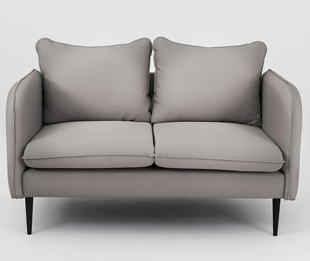 Customform Sofa, POSH Juodas 2 vietų, 89x145 cm, Pilka