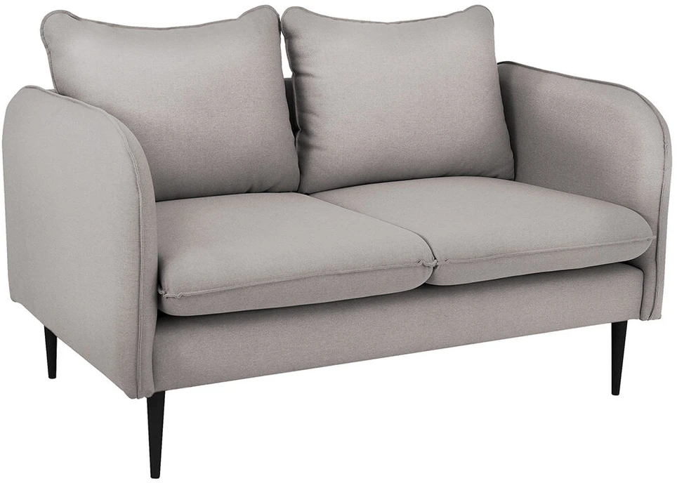 Customform Sofa, POSH Juodas 2 vietų, 89x145 cm, Pilka