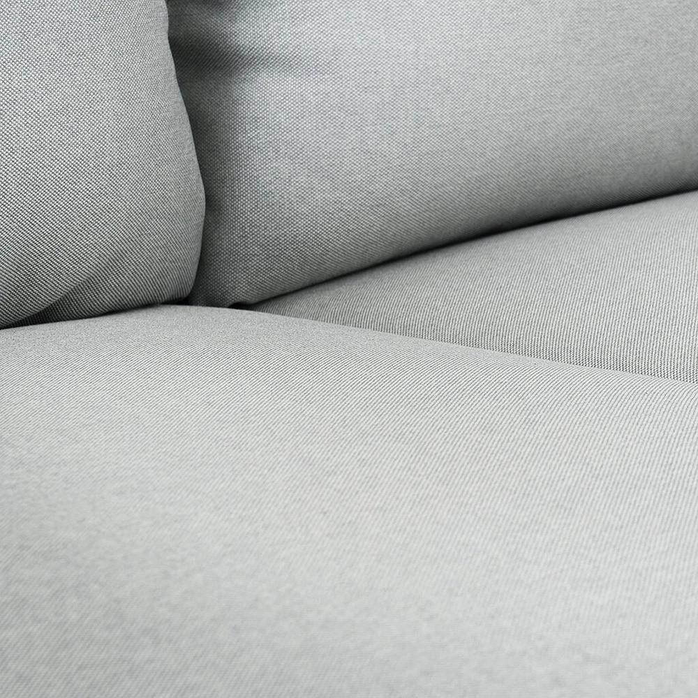 Customform Sofa, POSH Juodas 3-vietė, 89x205 cm, Platinos Pilka