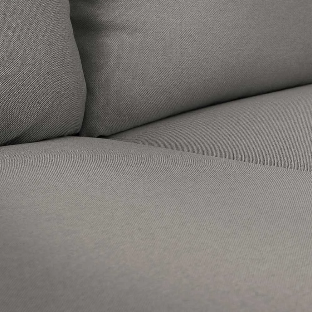 Customform Sofa, POSH Juodas 3 vietų, 89x205 cm, Pilka