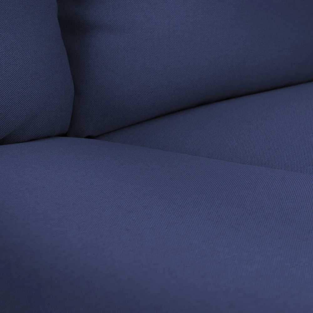 Customform Sofa, POSH Juodas 3 vietų, 89x205x90 cm, Juoda
