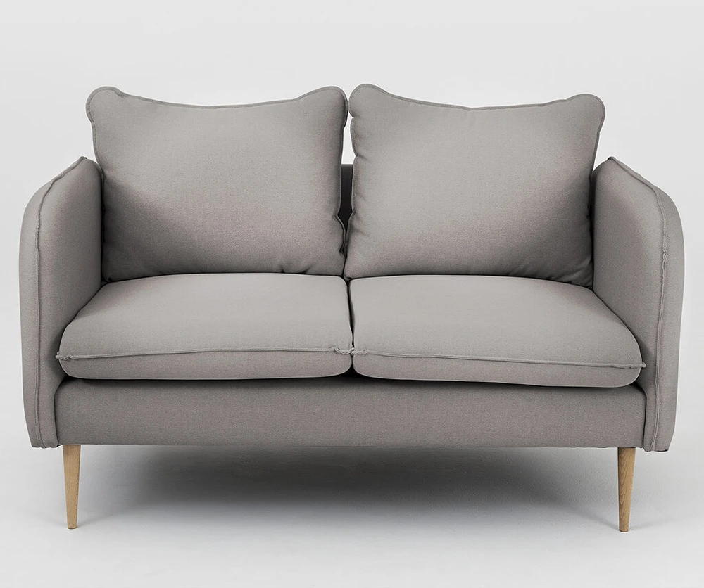 Customform Sofa, POSH WOOD 2 vietų, 89x145x90 cm, Pilka