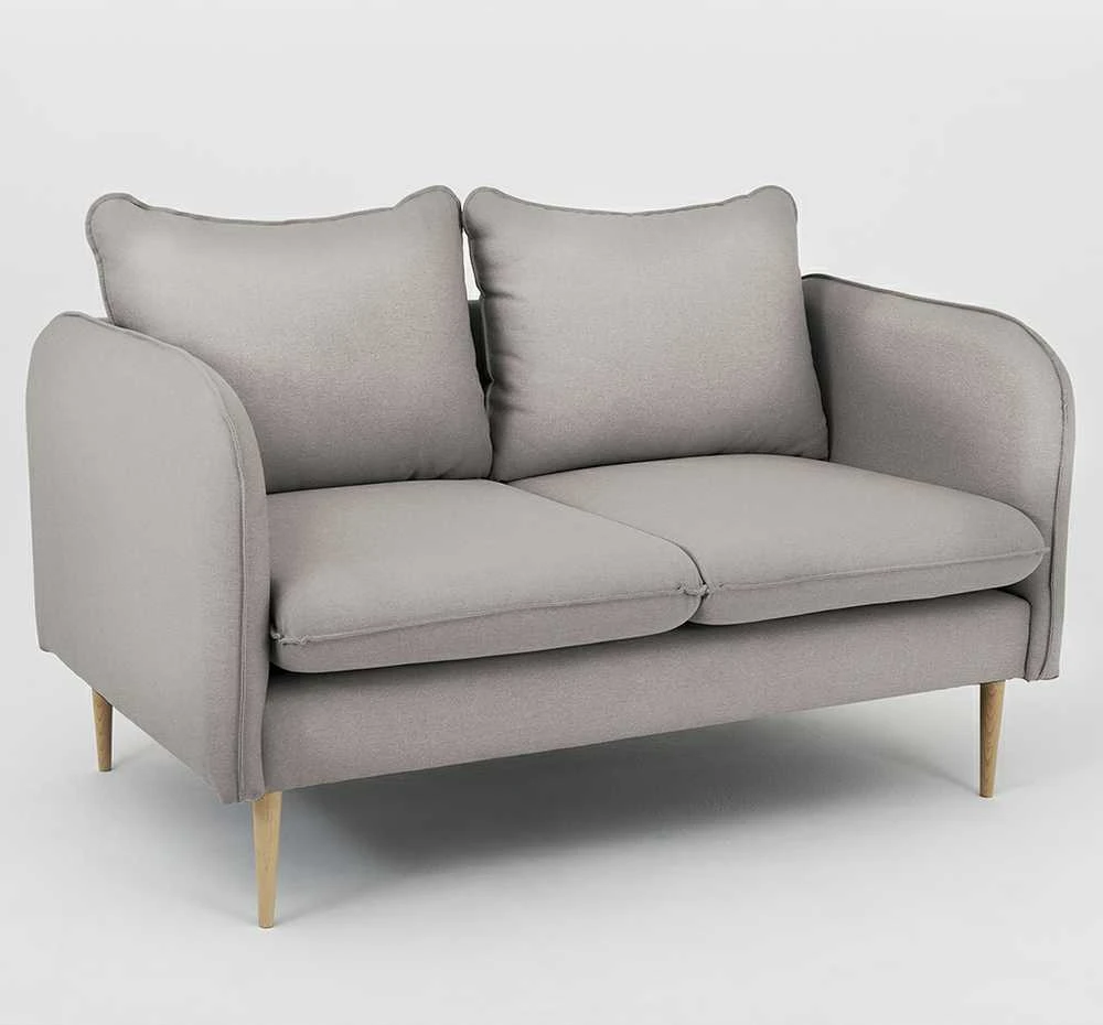 Customform Sofa, POSH WOOD 2 vietų, 89x145x90 cm, Pilka