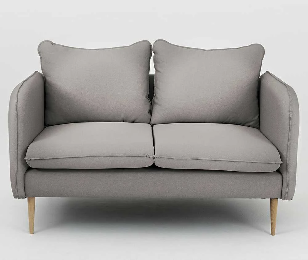 Customform Sofa, POSH WOOD 2 vietų, 89x145x90 cm, Pilka