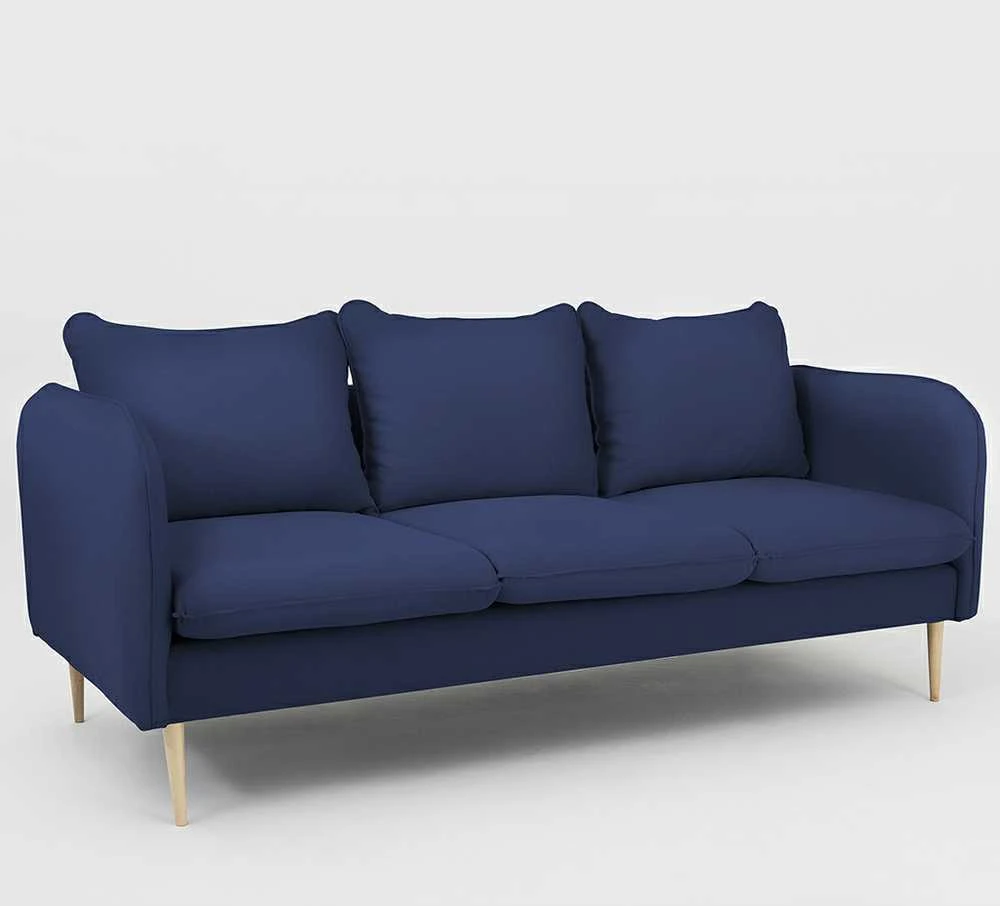 Customform Sofa, POSH WOOD 3 vietų, 89x205 cm, Rašalinė