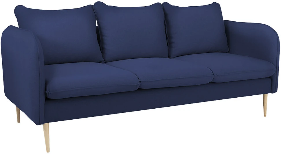 Customform Sofa, POSH WOOD 3 vietų, 89x205 cm, Rašalinė