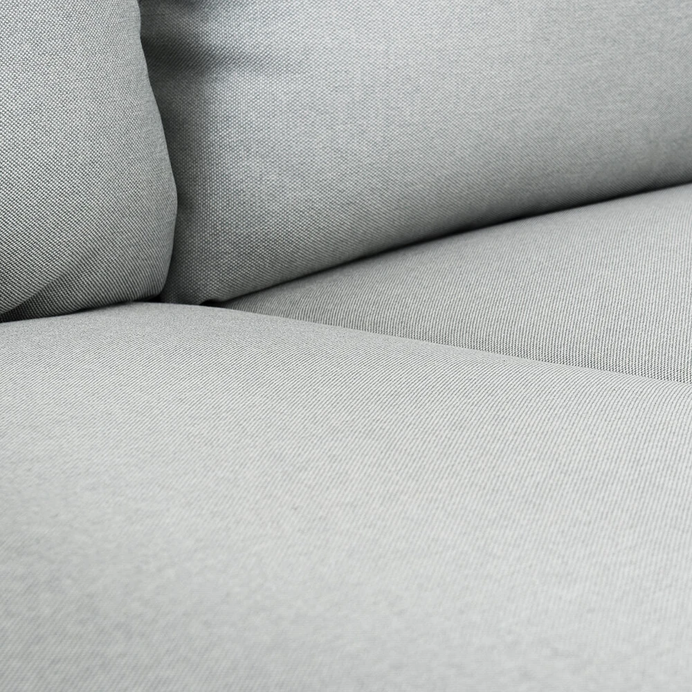Customform Sofa, POSH WOOD 3 vietų, 89x205 cm, Platininė pilka