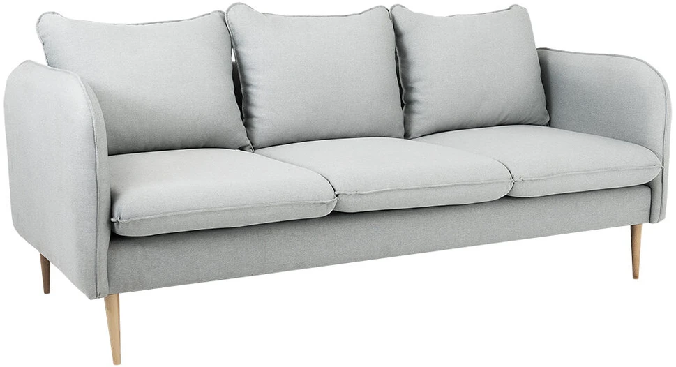 Customform Sofa, POSH WOOD 3 vietų, 89x205 cm, Platininė pilka