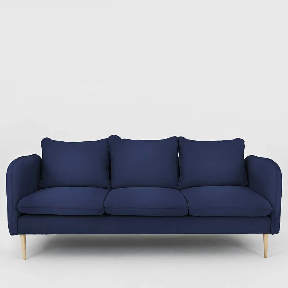 Customform Sofa, POSH WOOD 3 vietų, 89x205 cm, Rašalinė