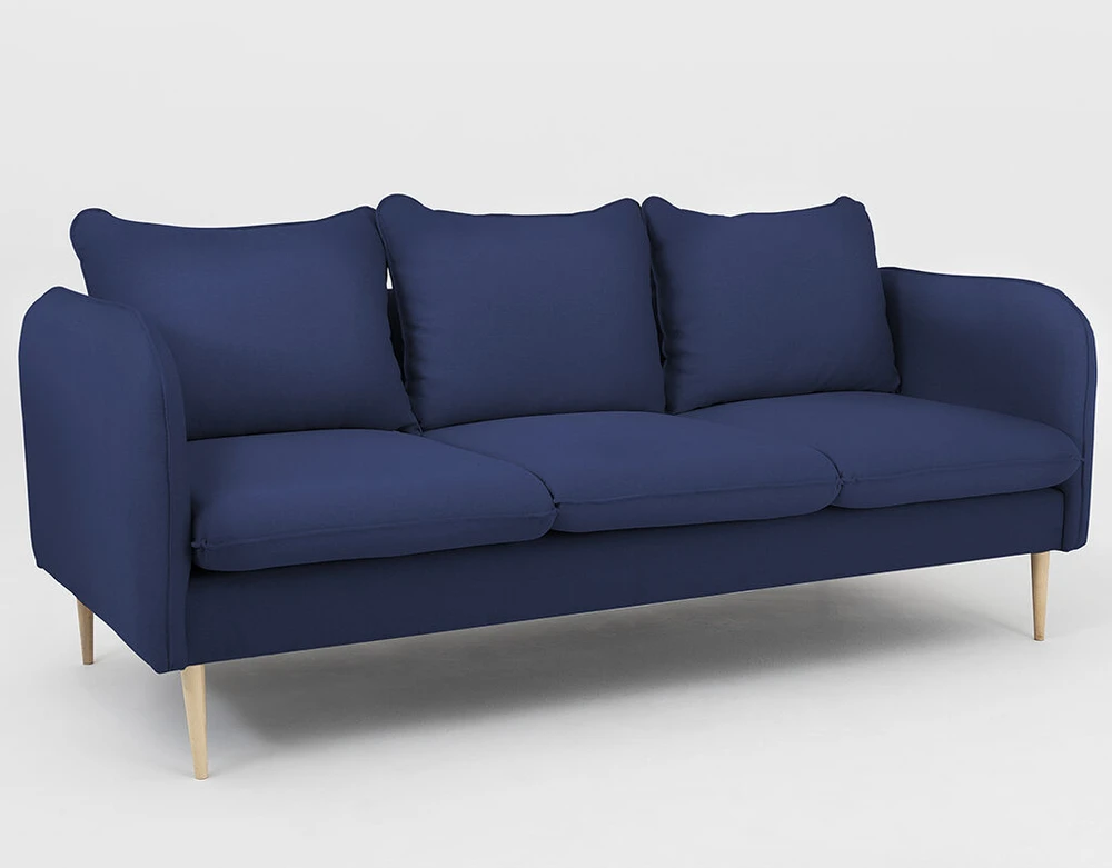 Customform Sofa, POSH WOOD 3 vietų, 89x205 cm, Rašalinė