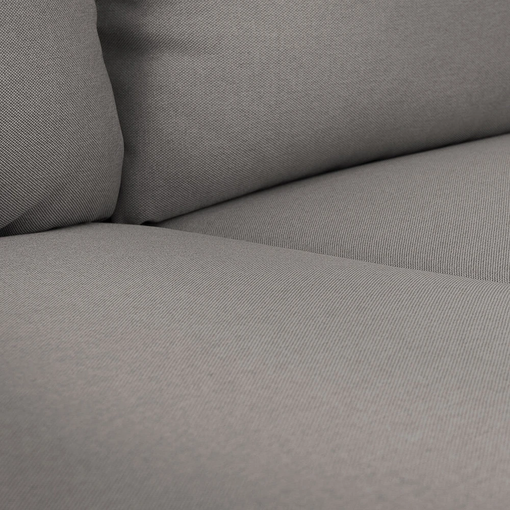 Customform Sofa, POSH WOOD 3 vietų, 89x205x90 cm, Pilka