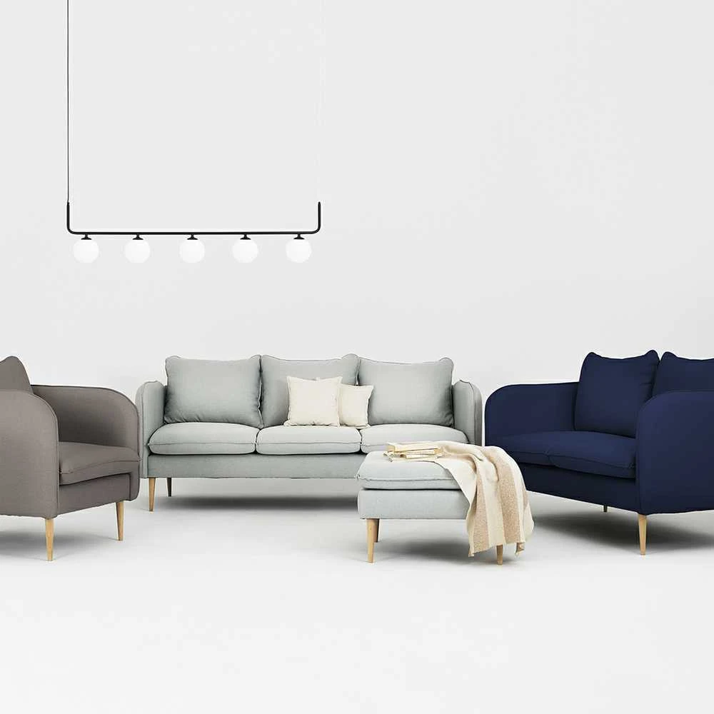Customform Sofa, POSH WOOD dviem asmenim, 89x145x90 cm, Rašalinis