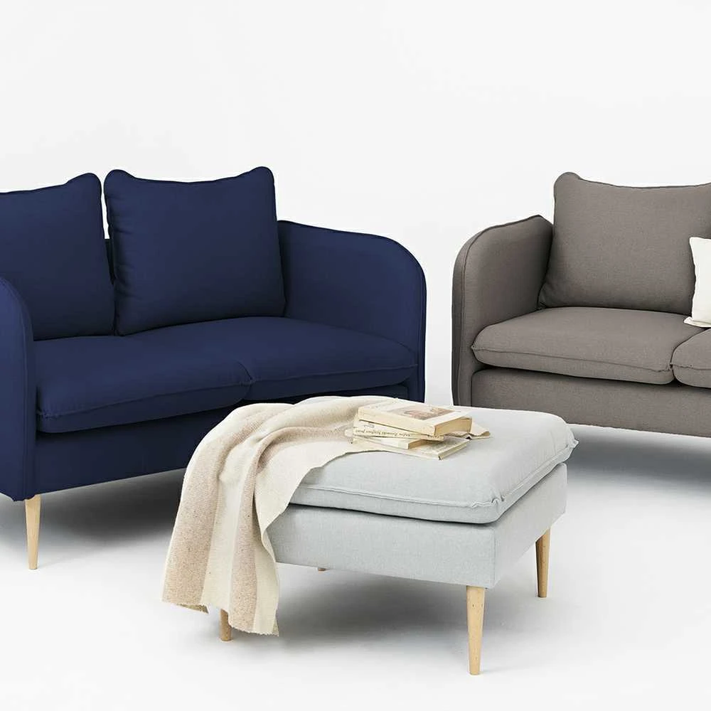 Customform Sofa, POSH WOOD dviem asmenim, 89x145x90 cm, Rašalinis