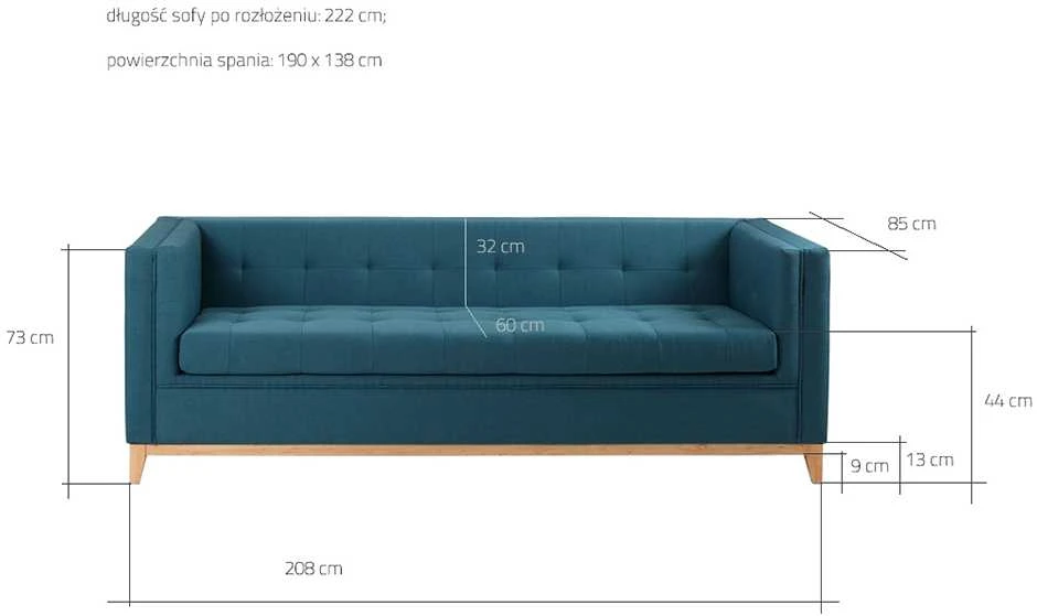 Customform Sofa, Skandinaviška, 82x151 cm, Anglies spalva