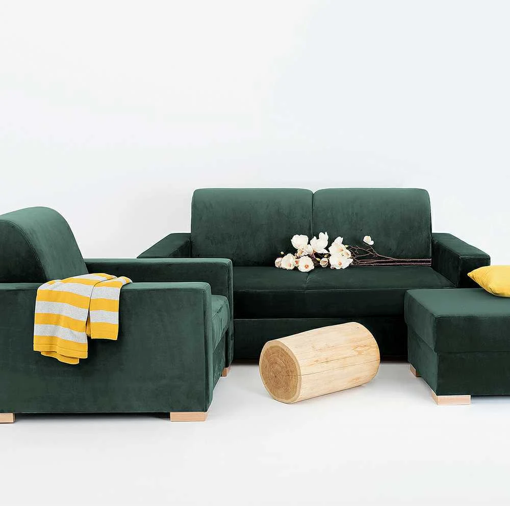 Customform Sofa, STABLE dvivietė, 0.95x1.65 m, Avokadas