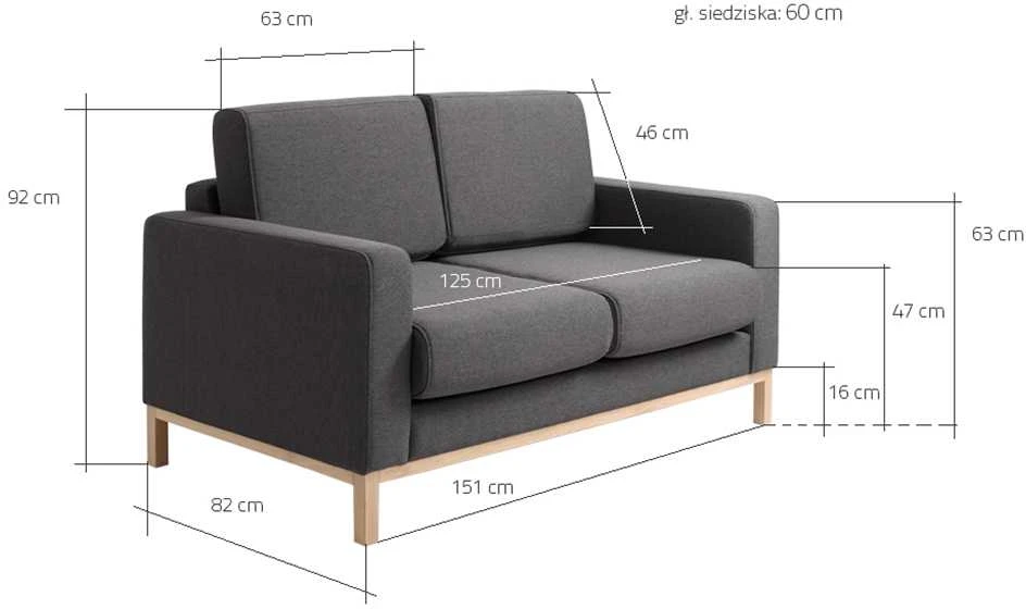 Customform Sofa, Topic, 88x220 cm, Juoda