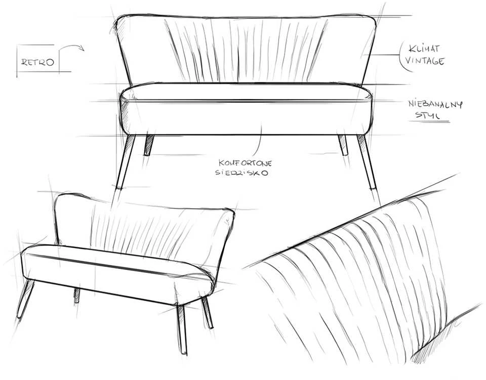 Customform Sofa, TOPIC WOOD, 210x88 cm, Plienas