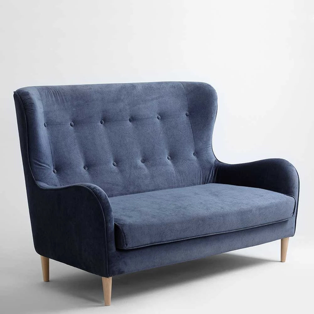 Customform Sofa, TOPIC WOOD, 88x162 cm, Deep Sea