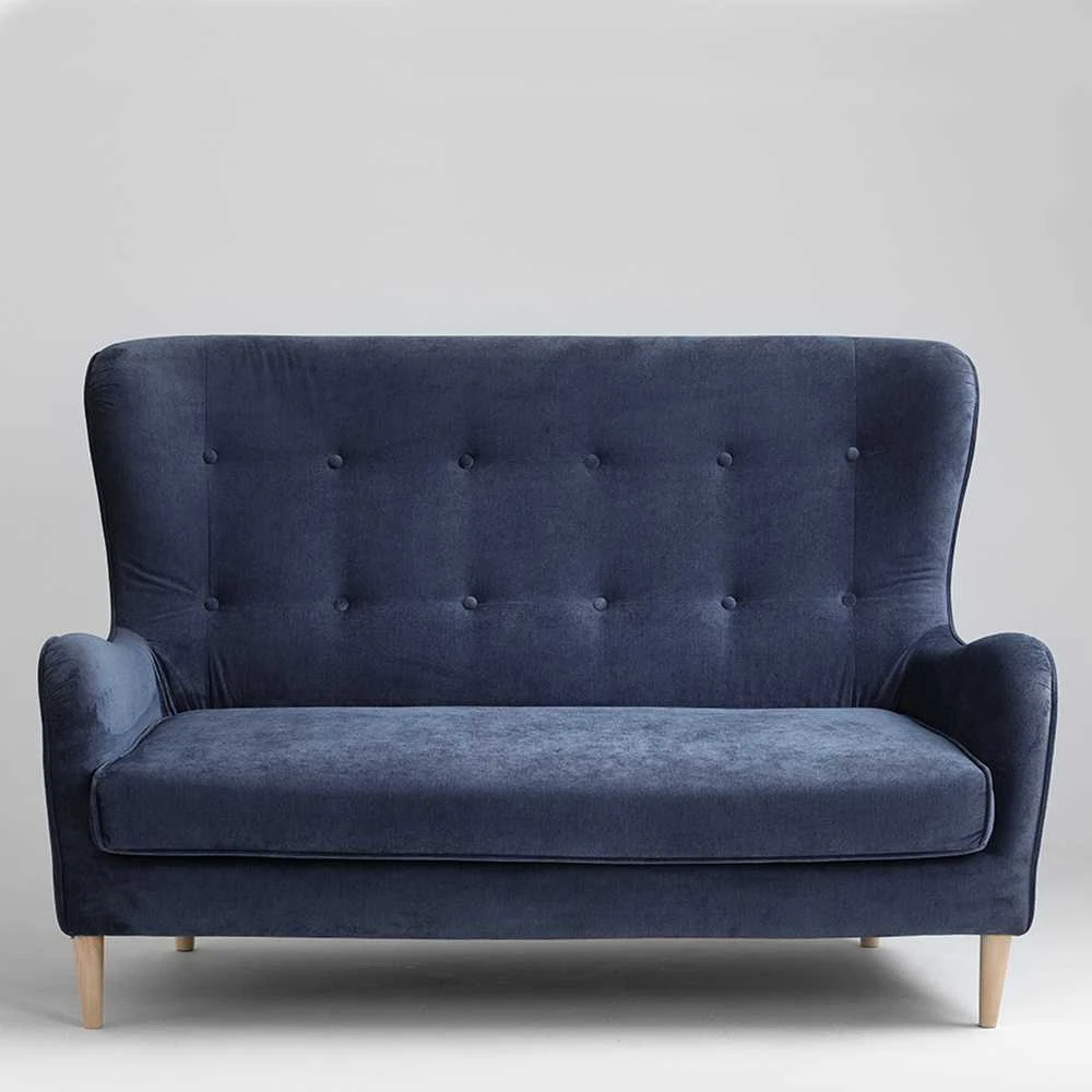 Customform Sofa, TOPIC WOOD, 88x162 cm, Deep Sea