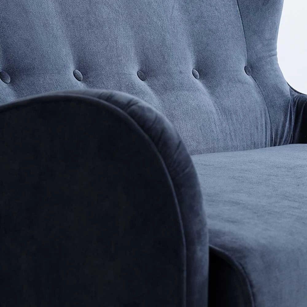 Customform Sofa, TOPIC WOOD, 88x162 cm, Deep Sea