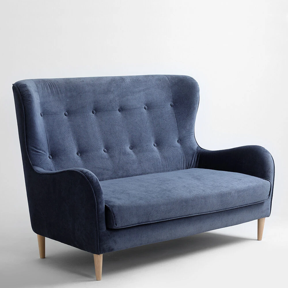 Customform Sofa, TOPIC WOOD, 88x162 cm, Deep Sea