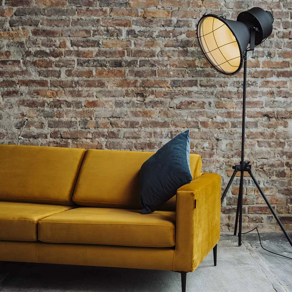 Customform Sofa, VERGAN, 212x88 cm, Juoda