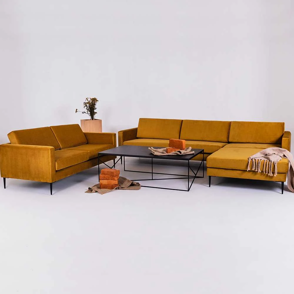 Sofa, VERGAN, 88x180 cm, ruda