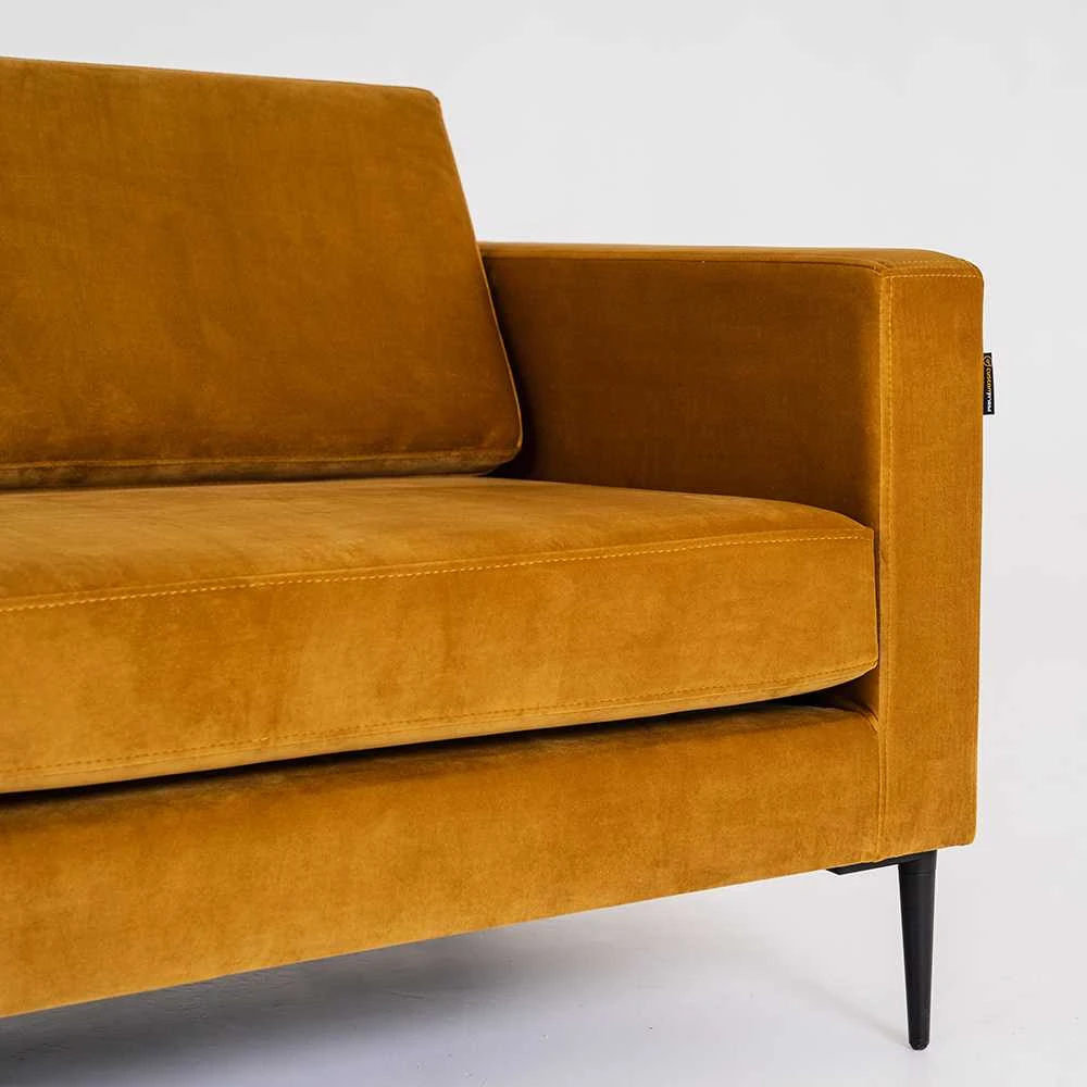 Sofa, VERGAN, 88x180 cm, ruda