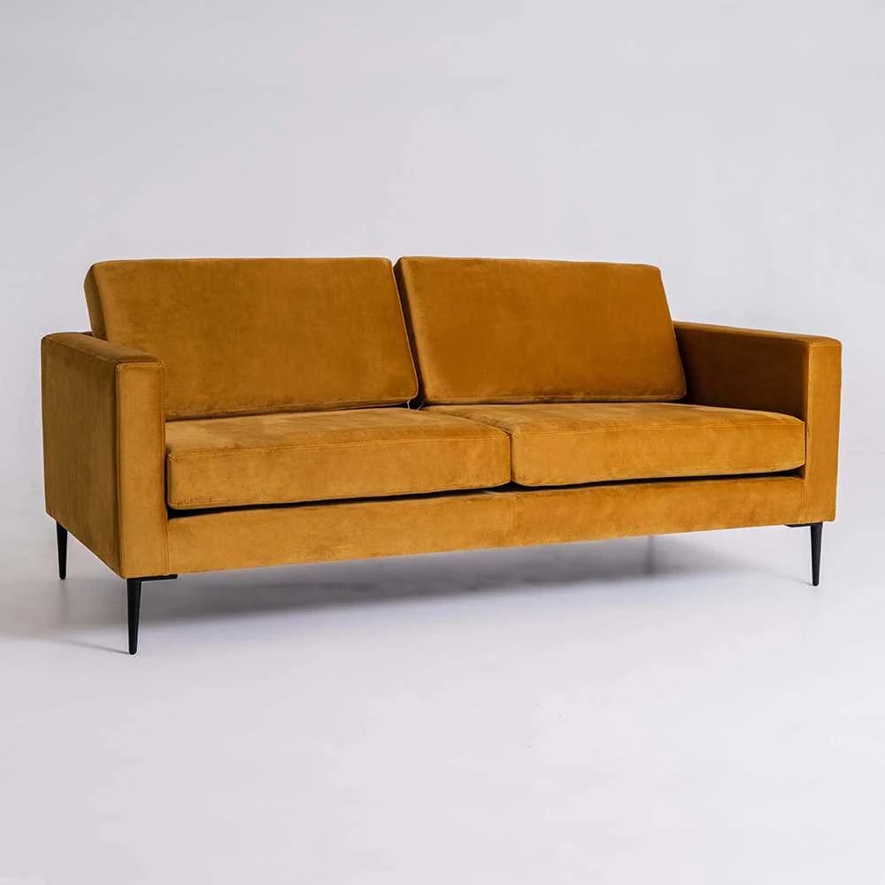 Sofa, VERGAN, 88x180 cm, ruda
